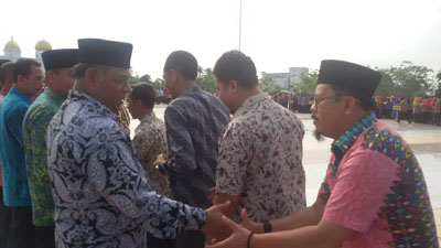 Pemkab Rohil Gelar Halal Bihalal Bersama ASN dan Honorer